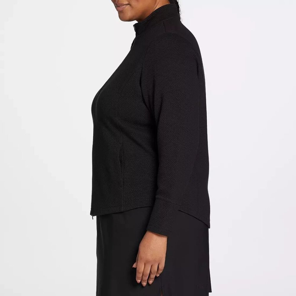 Walter Hagen Women’s Golf Jacket Black Small Full Zip UPF 50+ Pockets Active - Picture 4 of 11